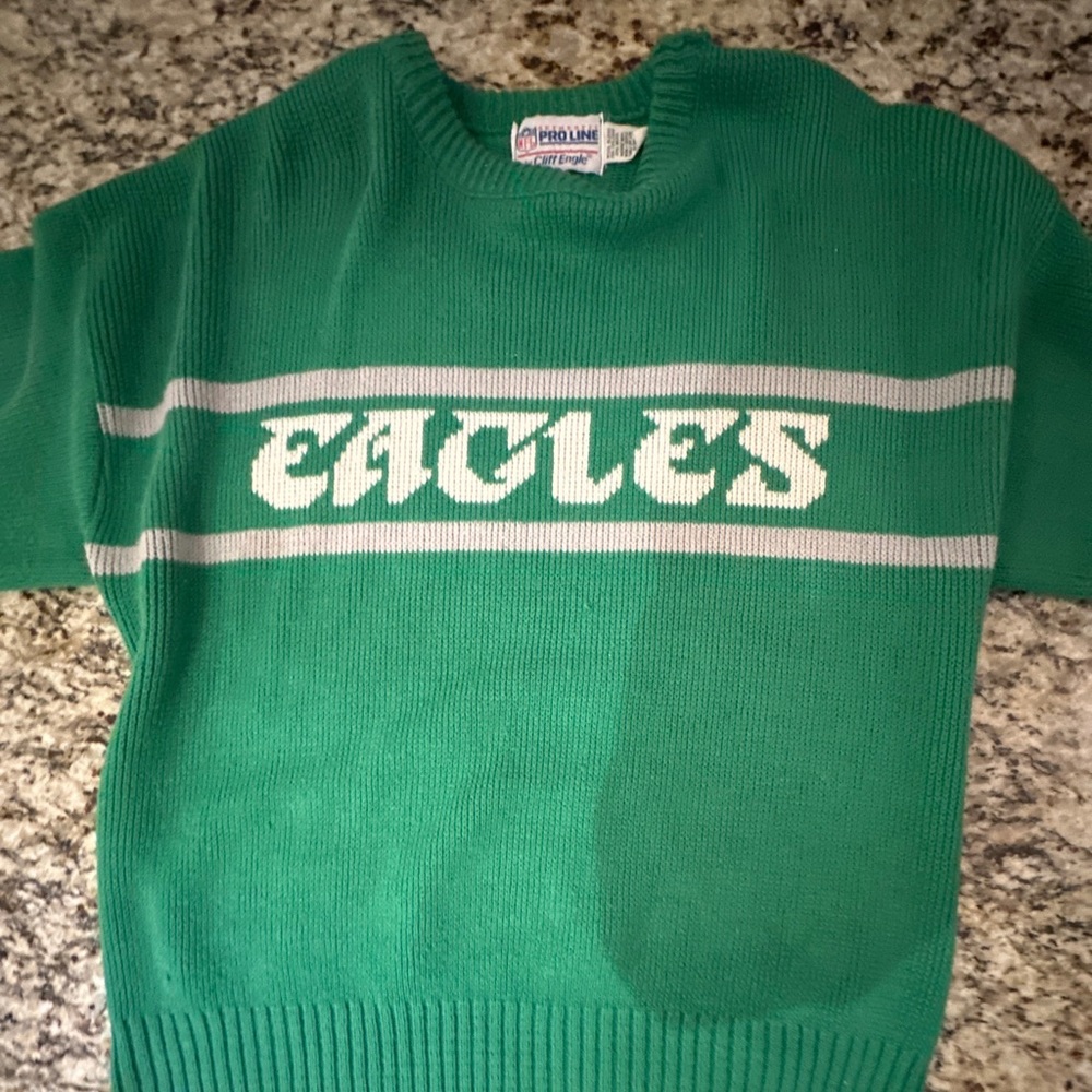 Vintage Philadelphia Eagles Kelly Green sweater adult small